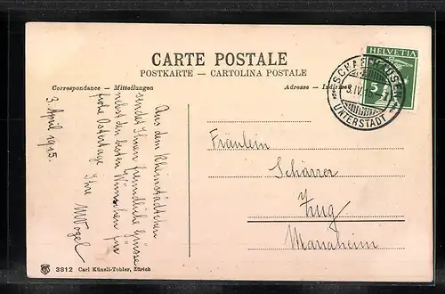 AK Schaffhausen, Generalansicht der Stadt