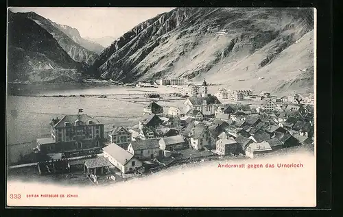 AK Andermatt, Stadttotale gegen das Urnerloch