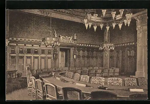 AK Berlin, Reichstagsgebäude, Bundesrats-Saal, Innenansicht