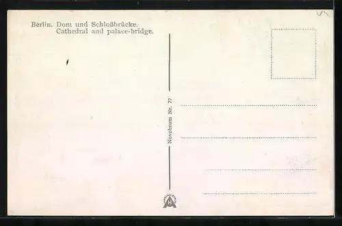 AK Berlin, Dom und Schlossbrücke