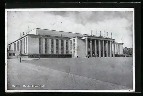 AK Berlin, Ansicht der Deutschlandhalle