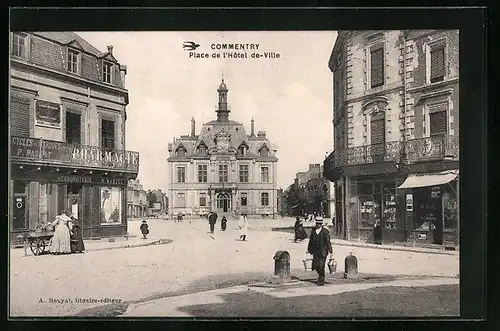AK Commentry, Place de l`Hotel de Ville