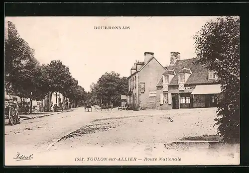 AK Toulon-sur-Allier, Route Nationale