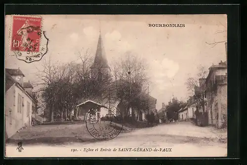 AK Saint-Gerand-de-Vaux, Eglise et Entree