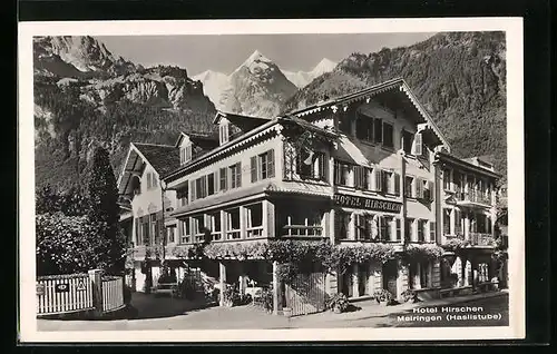 AK Meiringen, Hotel Hirschen Oberhaslistube, Gleiches Haus Kurhaus Schwarzwaldalp