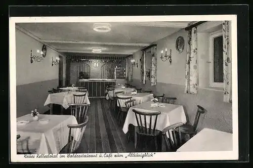 AK Bad Soden im Taunus, Waldrestaurant und Cafe zum Altkönigblick, in der Gaststube