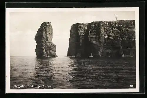 AK Helgoland, Partie an der Langen Anna