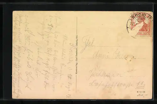 AK Rochlitz, Generalansicht mit dem Rochlitzer Berge