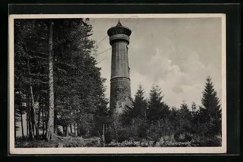 AK Hohe Möhr im Schwarzwald, am Aussichtsturm