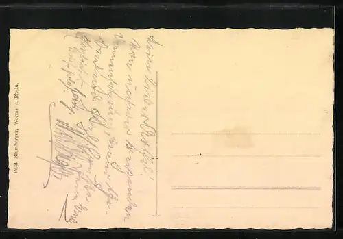 AK Worms, Denkmal auf dem Lutherplatz