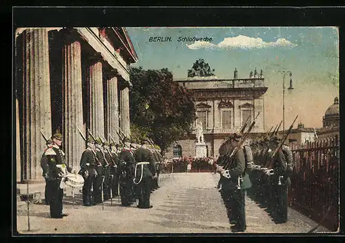 AK Berlin, Aufmarsch der Schlosswache