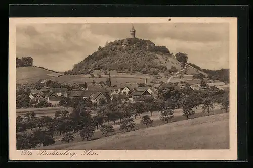AK Ronneburg i. Thür., Blick auf die Leuchtenburg