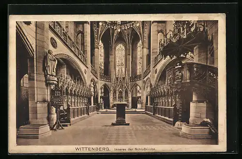 AK Wittenberg, Inneres der Schlosskirche