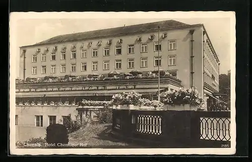 AK Chemnitz, am Hotel Chemnitzer Hof