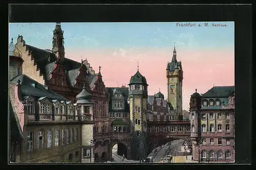 AK Frankfurt a. Main, Blick auf das Rathaus