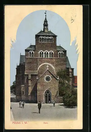 AK Minden i. W., Dom, Vorderansicht
