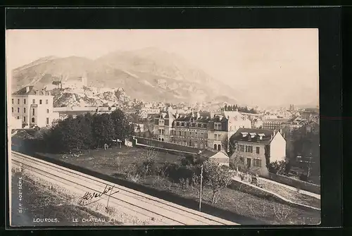 AK Lourdes, le Chateau et le Pic du Jer