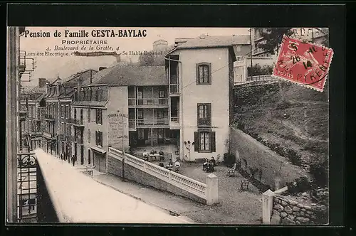 AK Lourdes, Pension de Famille Gesta-Baylac, Boulevard de la Grotte, 4