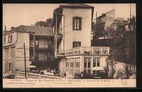 AK Lourdes, Pension de Famille Gesta-Baylac, Boulevard de la Grotte, 4
