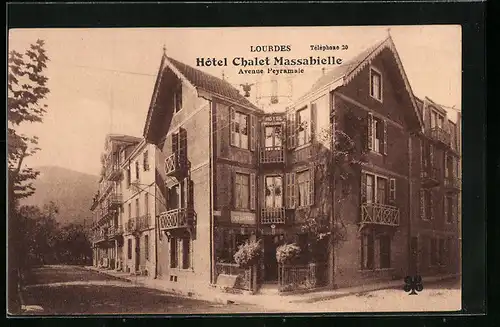 AK Lourdes, Hotel Chalet Massabielle