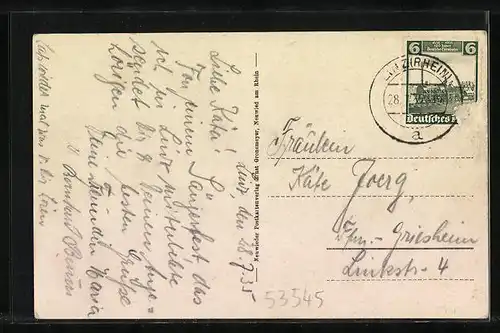 AK Linz am Rhein, Gesamtansicht mit St. Antoniushaus