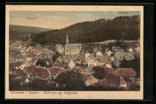 AK Schmitten i. Taunus, Blick von der Hugoruhe