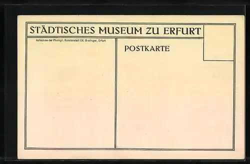 AK Erfurt, Städt. Museum, Kapelle der Thür. Schnitz-Altäre