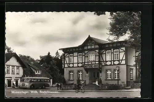AK Munsterlager, Deutsches Haus in der Wilh.-Bockelmann-Strasse