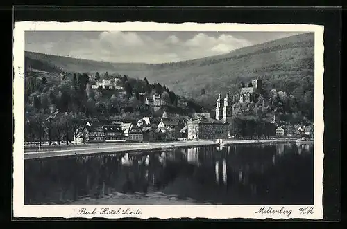 AK Miltenberg a. M., Gesamtansicht mit Parkhotel Linde
