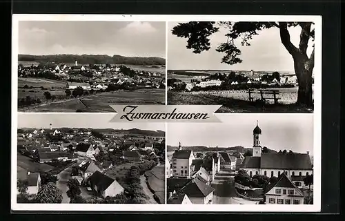 AK Zusmarshausen, Teil- und Gesamtansichten