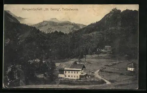 AK Oberaudorf, Gasthaus St. Georg am Tatzelwurm