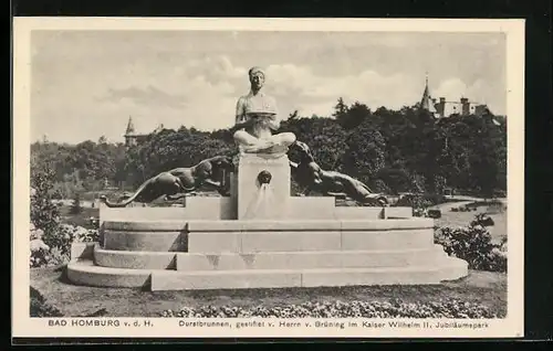 AK Bad Homburg v. d. Höhe, am Durstbrunnen