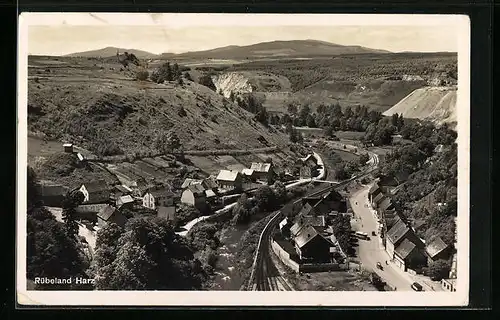 AK Rübeland / Harz, Totale vom Berg aus gesehen