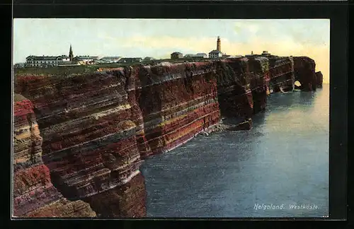 AK Helgoland, an der Westküste
