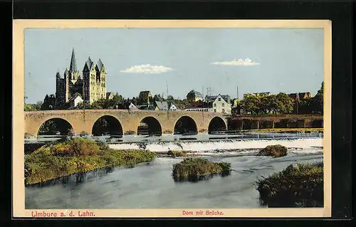 AK Limburg a. d. Lahn, Dom mit Brücke