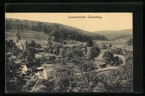 AK Tautenburg, Gesamtansicht mit Kirche