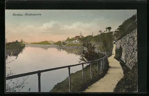 AK Nerchau, Partie an der Mulde