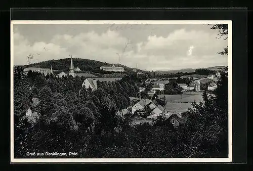 AK Denklingen / Rhld., Totale vom Berg aus gesehen