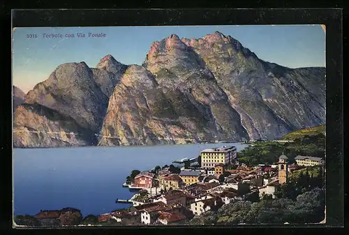 AK Torbole, Vue Panoramique, con ia Ponale