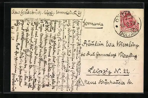 AK Ortisei, col Sassolungo, Veduta Generale