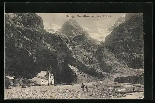 AK Trafoi, Heilige Drei - Brunnen