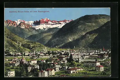 AK Bozen - Gries, Ortstotale gegen die Zillertalergletscher