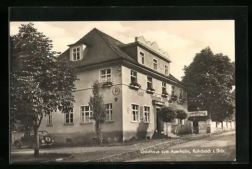 AK Rohrbach i. Thür., Gasthaus zum Auerhahn