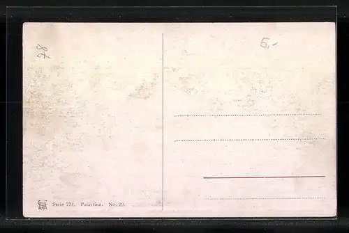 Künstler-AK Friedrich Perlberg: Haifa, le mont Karmel