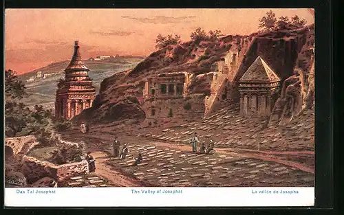 Künstler-AK Friedrich Perlberg: Josapha, la vallée