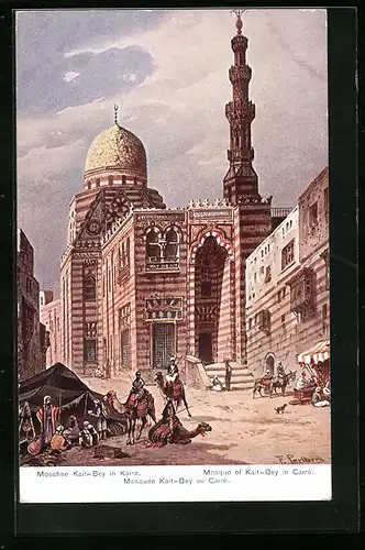 Künstler-AK Friedrich Perlberg: Caire, Mosquée Kait-Bey