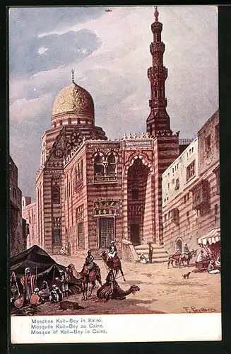Künstler-AK Friedrich Perlberg: Cairo, Mosquée Kait-Bey