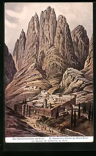Künstler-AK Friedrich Perlberg: Le Couvent St. Catherine au Sinai