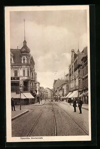 AK Berlin-Spandau, Blick in die Breitestrasse