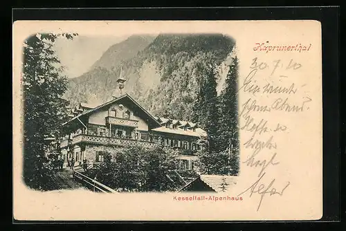 AK Kaprun, Kesselfall-Alpenhaus im Kaprunerthal